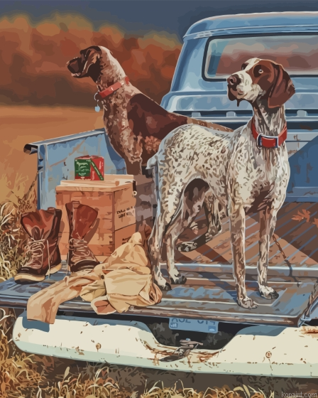 Germanshort Haired Pointer Painting By Numberss.png