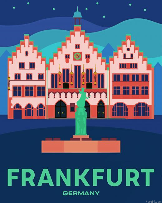 Germany Frankfurt City Poster Painting By Numberss.png