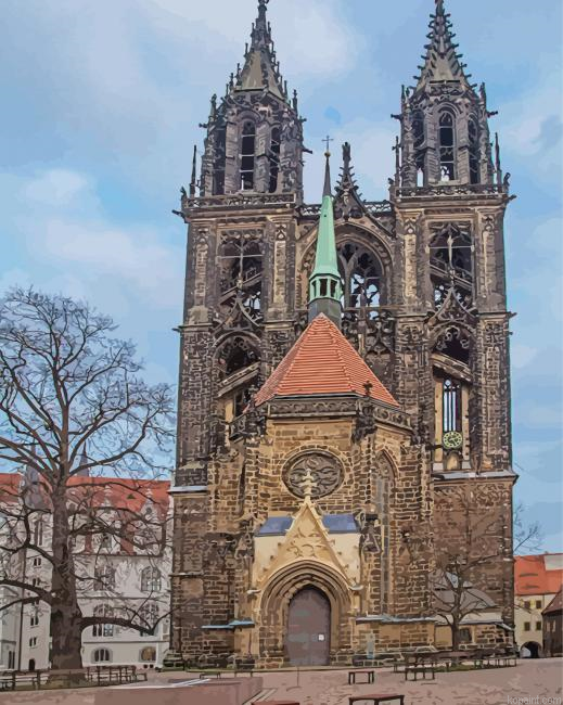 Germany Meissen Cathedral Paint By Numbers