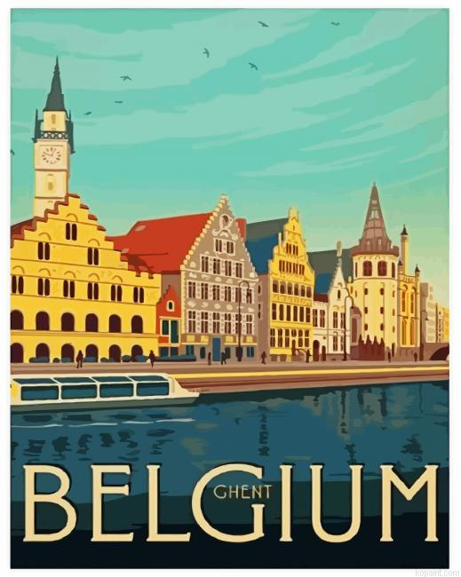 Ghent City Poster Painting By Numberss.png