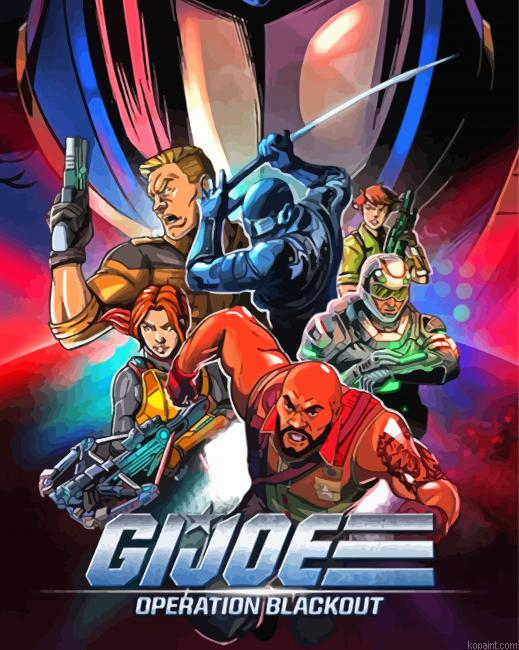 Gi Joe Game Poster Paint By Numbers