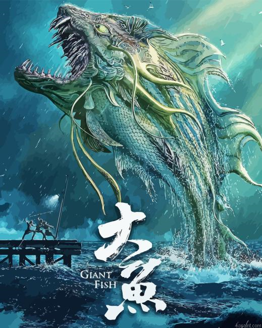 Giant Fish Poster Art Painting By Numberss.png