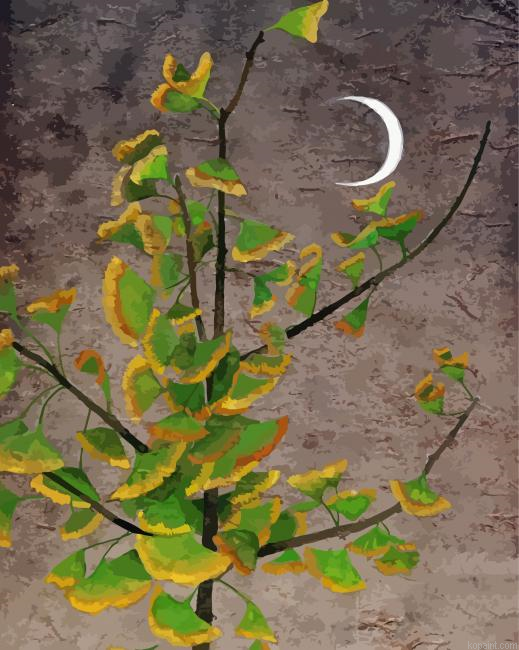 Ginkgo Tree Art Painting By Numberss.png