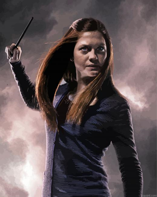 Ginny Weasley Harry Potter Serie Painting By Numberss.png