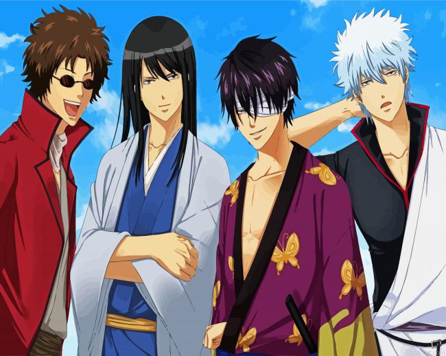 Gintama Anime Manga Painting By Numberss.png