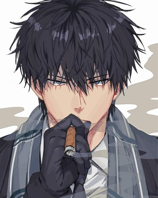 Gintama Toshiro Hijikata Painting By Numberss.png