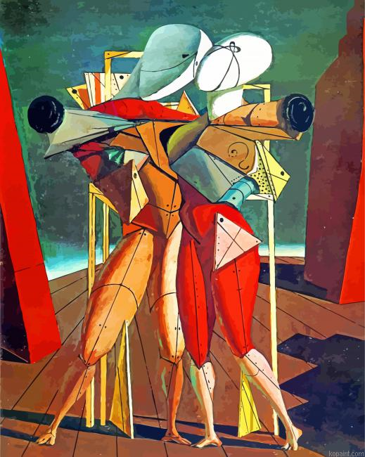 Giorgio De Chirico Hector And Andromache Painting By Numberss.png