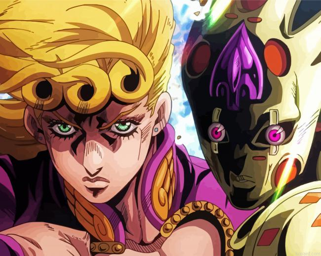 Giorno Giovanna Anime Character Paint By Numbers