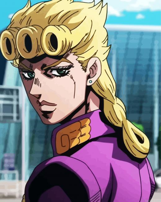 Giorno Giovanna Anime Painting By Numberss.png
