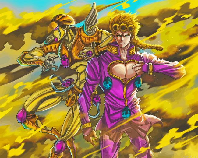 Giorno Giovanna Jjba Anime Manga Painting By Numberss.png