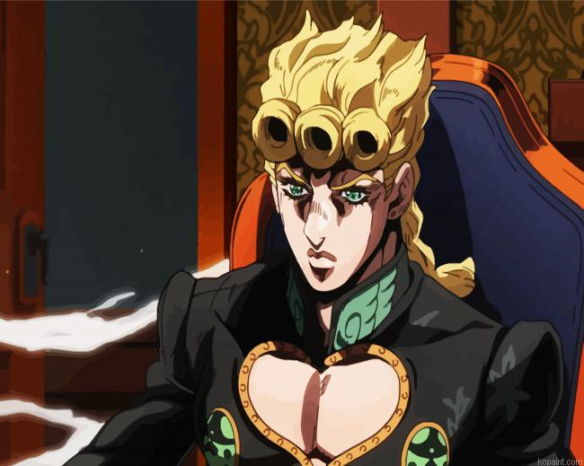 Giorno Giovanna Manga Anime Paint By Numbers