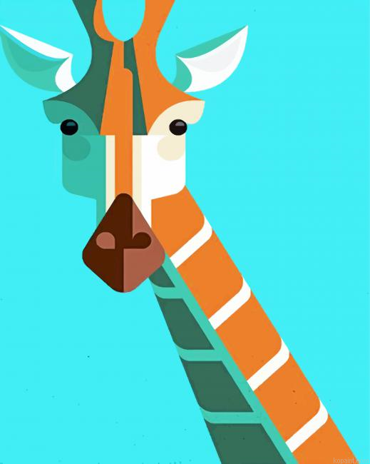 Giraffe Pop Art Painting By Numberss.png