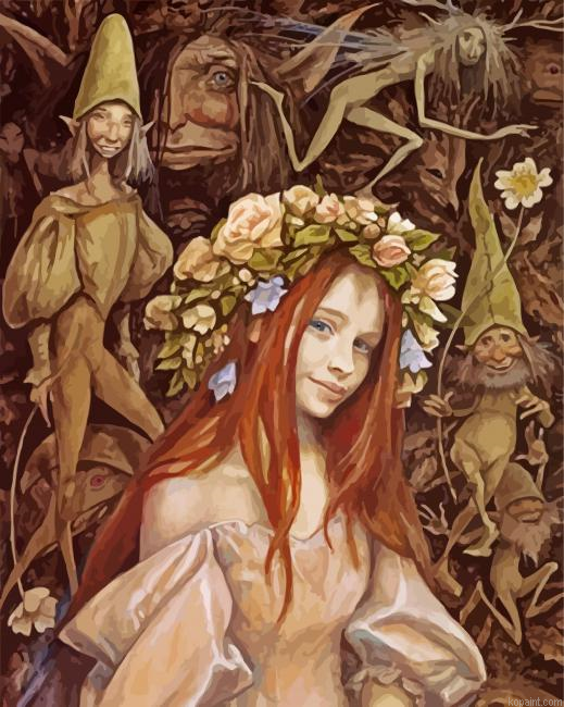 Girl And Dwarfs Painting By Numberss.png