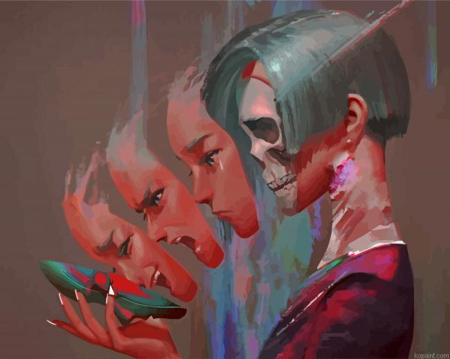 Girl Expressing Feelings Painting By Numberss.png