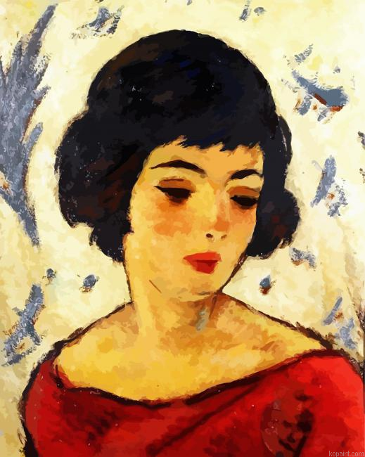 Girl Head Nicolae Tonitza Paint By Numbers.png