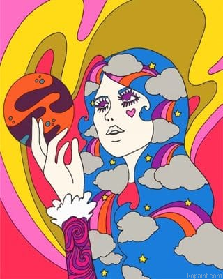 Girl Illustration New Painting By Numberss.png