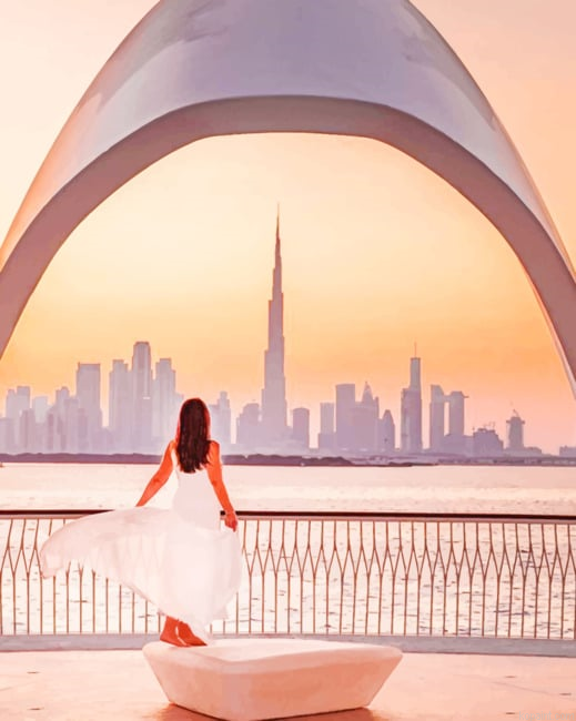 Girl In Dubai New Painting By Numberss.png