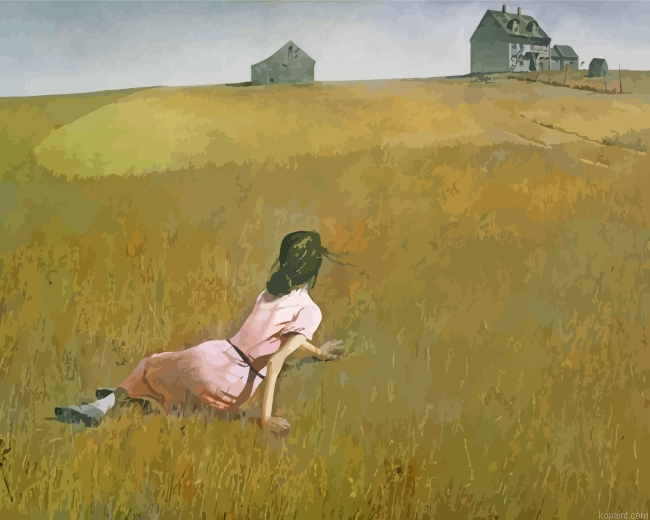Girl In Field Painting By Numberss.png