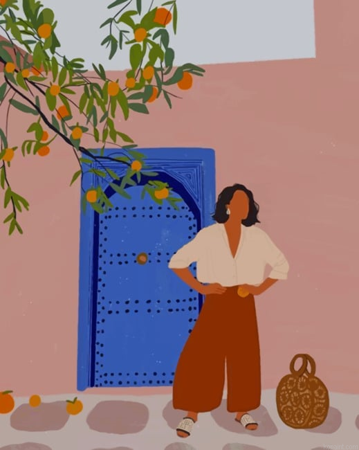 Girl In Morocco New Painting By Numberss.png