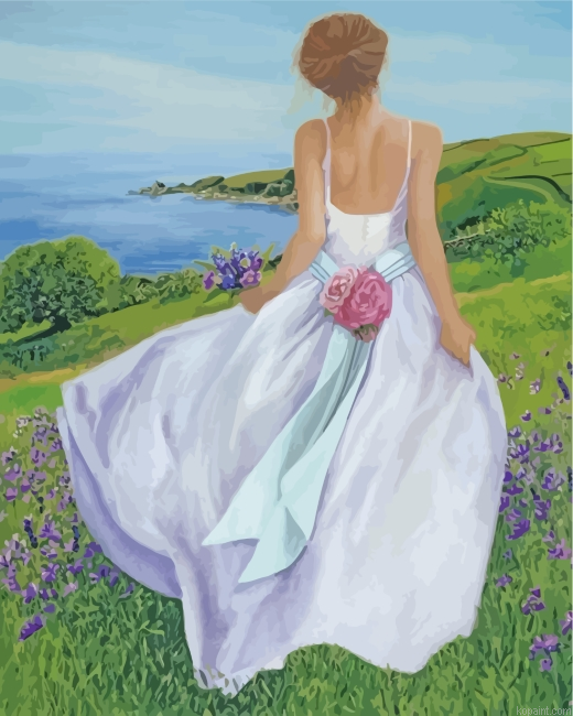 Girl In Wedding Gown Painting By Numberss.png