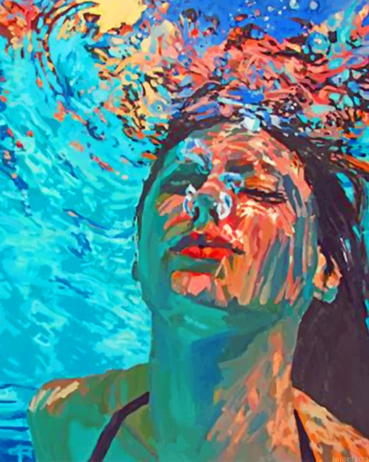 Girl Underwater Women Painting By Numberss.png