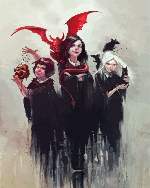 Girls And Evil Paint By Numbers.png