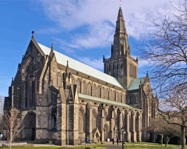 Glasgow Cathedral Paint By Numbers