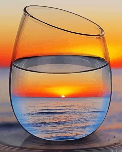 Glass In Sunset Painting By Numberss.png
