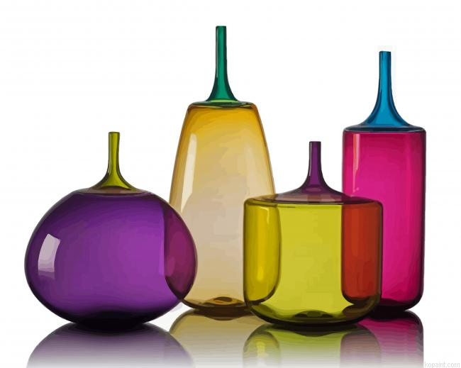 Glassware Bottles Painting By Numberss.png