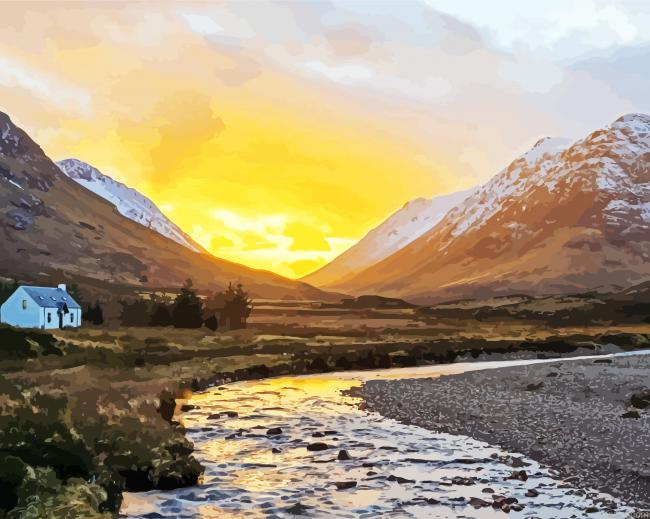 Glen Coe Scotland Paint By Numbers