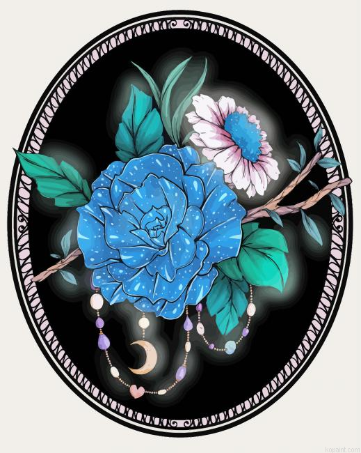 Glowing Roses Paint By Numbers