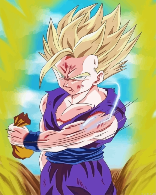 Gohan Dragon Ball Painting By Numberss.png