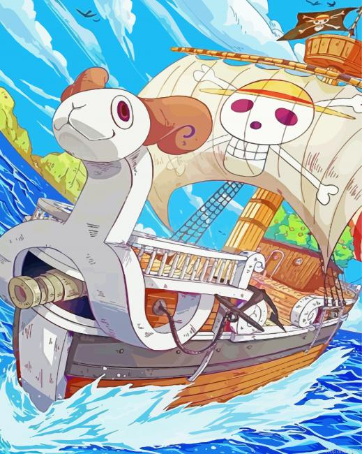 Going Merry Ship Painting By Numberss.png