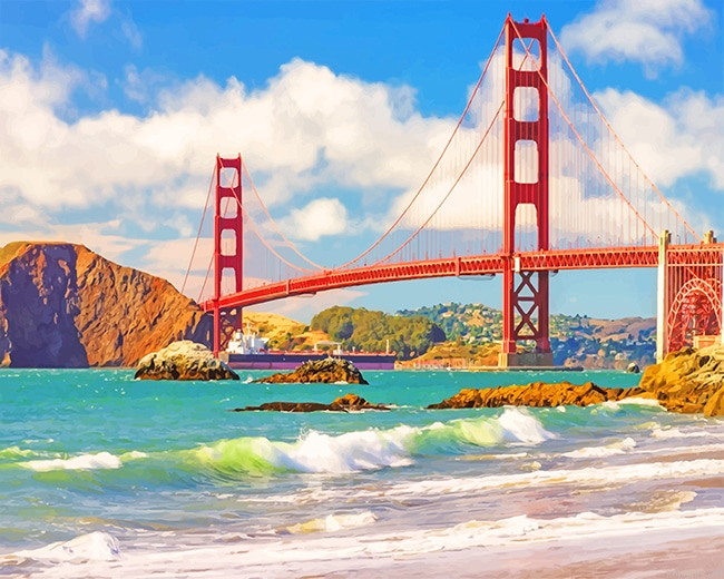 Golden Gate Bridge California New Painting By Numberss.png