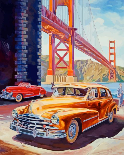 Golden Gate Cars Painting By Numberss.png