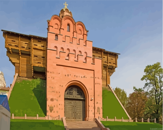 Golden Gate Kiev Ukraine Painting By Numberss.png