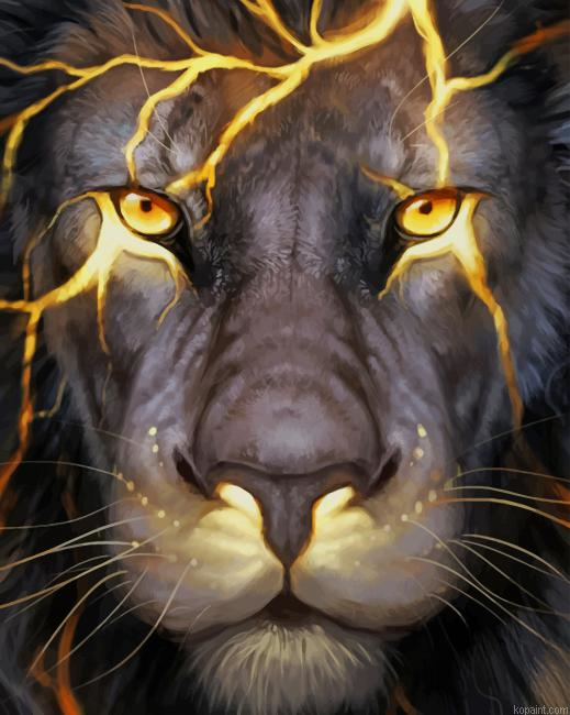 Golden Lion New Painting By Numberss.png
