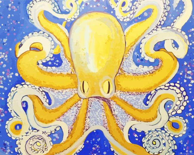 Golden Octopus Painting By Numberss.png