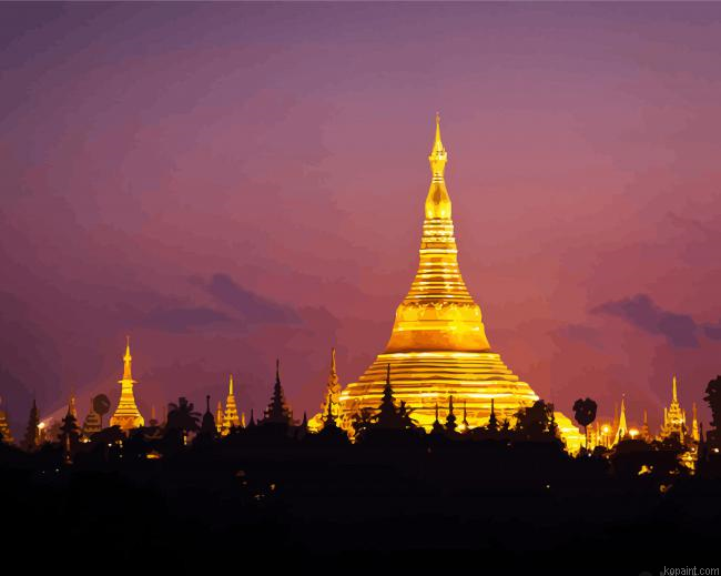 Golden Shwedagon Pagoda Maynmar Painting By Numberss.png