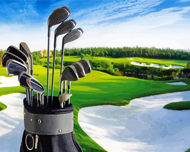 Golf Bag Equipment Painting By Numberss.png