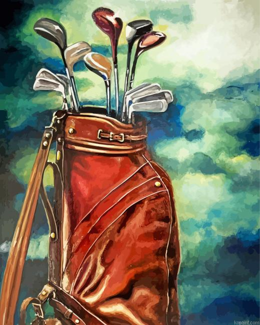 Golf Bag Sport Painting By Numberss.png