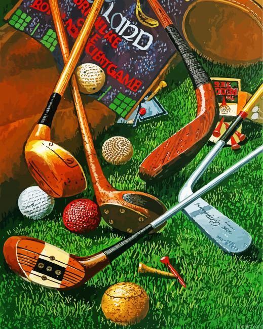 Golf Equipments Painting By Numberss.png