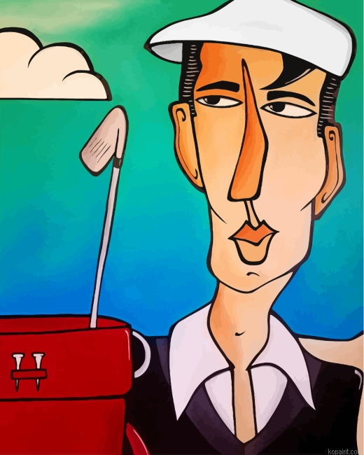 Golfer Man Painting By Numberss.png