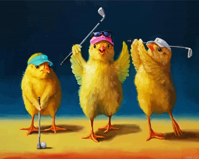 Golfers Chicks Paint By Numbers.png