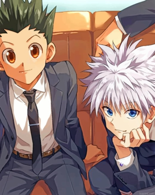 Gon And Killua New Painting By Numberss.png