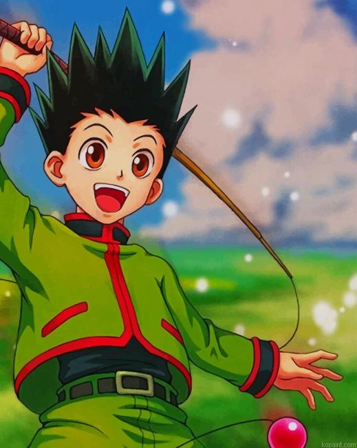 Gon Freecss Hunter X Hunter New Painting By Numberss.png