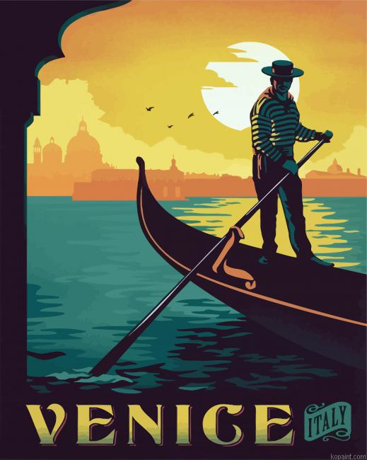 Gondola Rider Poster Painting By Numberss.png