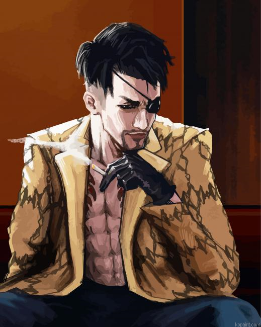 Goro Majima Yakuza Game Painting By Numberss.png