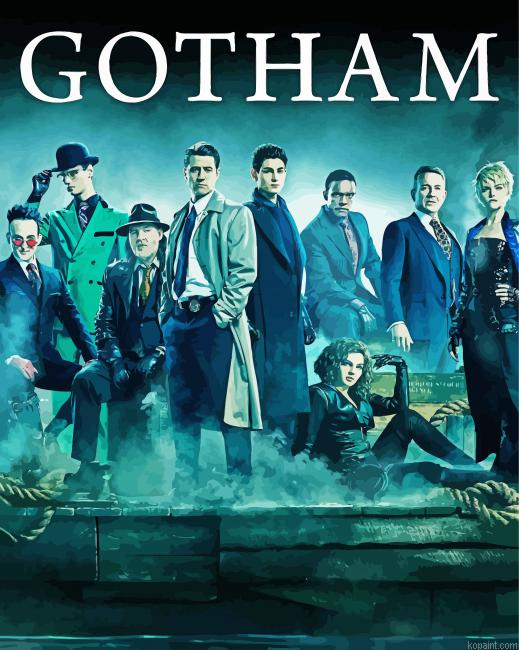 Gotham Serie Cast Paint By Numbers