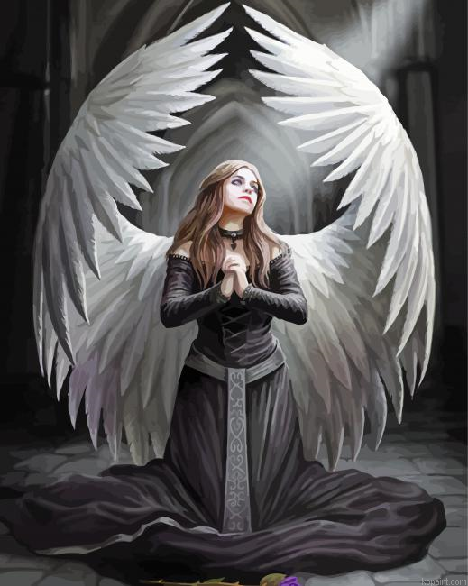 Gothic Angel Painting By Numberss.png